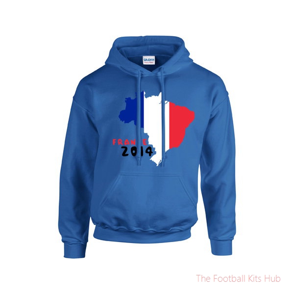 France 2014 Country Flag Hoody (blue) - Kids-unisoccer store